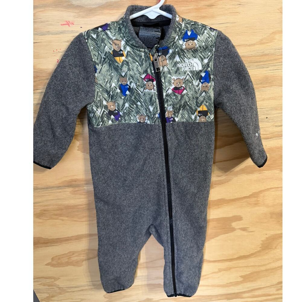 Infant The North Face Outfit Bears 12-18 Months Zip Up Polartec Fleece